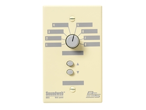 BSS SW9015UK, 8 position source/preset selector, up/down pair (UK) wall controller