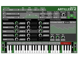 Sugar Bytes Artillery 2 Trigger Effects from MIDI keyboard