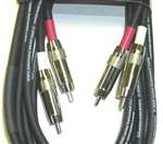 Quantum  Audio UPX2-1, Dual RCA to RCA Cable, 1 Ft. Lifetime warranty