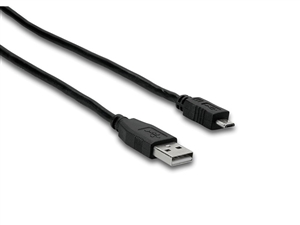 USB-206AC High Speed USB Cable, Type A to Micro-B, 6 ft, Hosa