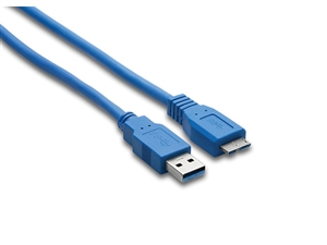 USB-306AC SuperSpeed USB 3.0 Cable, Type A to Micro-B, 6 ft, Hosa