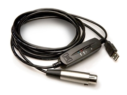 Hosa USX-110 Tracklink Microphone to USB Interface, XLR3F to USB Type A, 10 ft.