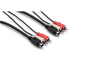 Hosa VSR-303 S-Video Male and Two RCA to S-Video Male and Two RCA - 3 m