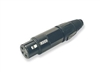 Whirlwind WI3F-BK - XLR female inline Connector, black w/ black strain relief, gold contacts