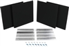 ProSoCoustic WRP-Mini4-BK WAVERoom Pro Mini 4 Acoustic Treatment Kit, Black