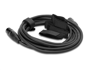 Hosa WTI-156G Fabric Wire Tie w/Slot. 5 pcs. 12-inch