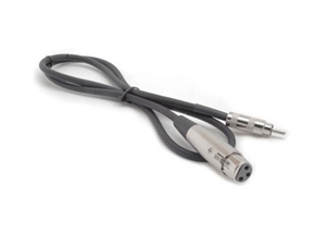 Hosa XRF-302 - XLRF to Metal RCA Cable - 2 ft.