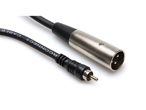 XRM-102 Unbalanced Interconnect, RCA to XLR3M, 2 ft, Hosa