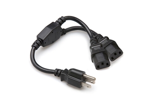 Hosa YIE-406 Grounded IEC Y-Power Cable. 1.5 ft.