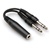Hosa YPP-308 Y-Cable - 1/4-in TRSF to Dual 1/4-in TRS, 6 in.