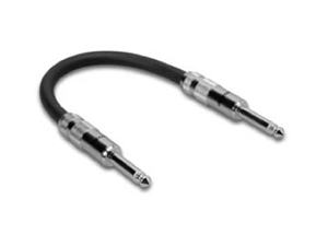 Zaolla ZGT-001 Guitar Patch Cable, Straight 1/4" TS to same, 12in