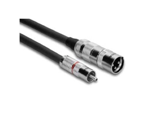 Zaolla ZXR-115MRD - XLRM to RCA Cable. RED, 15 Ft.