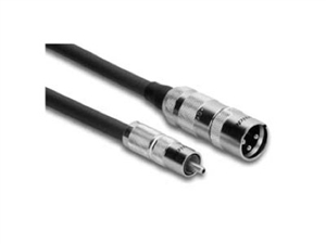 Zaolla ZXR-105MWH - XLRM to RCA Cable. WHITE, 5 Ft.