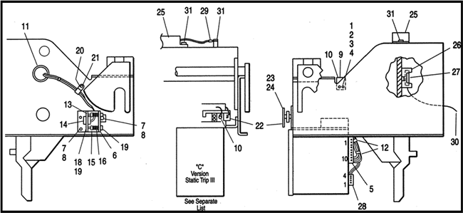 15-171-399-010 or 15171399010 Screw (Item #7) For RL Low Voltage Circuit Breaker by Voyten Electric