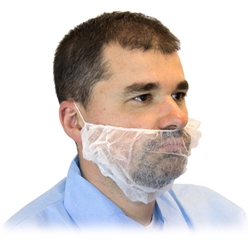 White 100 % Synthetic Beard Covers