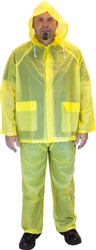 Safety Zone 3 Piece Yellow Rain Suit