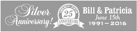 Silver Anniversary Seal Banner