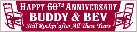 60th Anniversary Rocking Chairs Banner