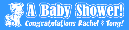 A Baby Shower Banner Boy