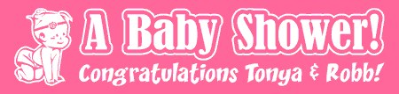 A Baby Shower Banner Girl