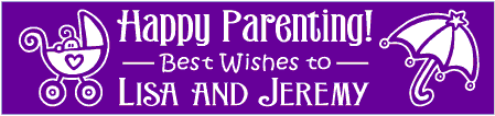 Happy Parenting Baby Shower Banner