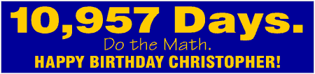 Number of Days in 30th Birthday Banner