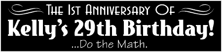 Humorous Anniversary 30th Birthday Banner