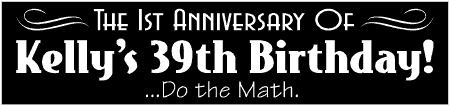 Humorous Anniversary 40th Birthday Banner