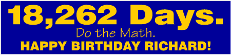 Days in 50th Birthday Banner