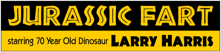 70th Birthday Jurassic Fart Banner
