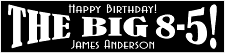 Double Arch BIG 85 Birthday Banner