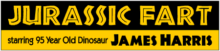 95th Birthday Jurassic Fart Banner