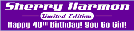 Limited Edition Stylin' Birthday Banner