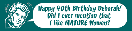 Birthday Banner Hunk Word Balloon