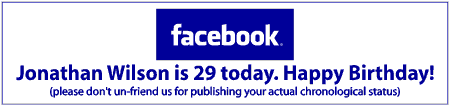 Facebook Birthday Banner with Light Background and Dark Graphics