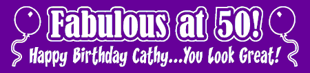 Fabulous at Any Age Birthday Banner