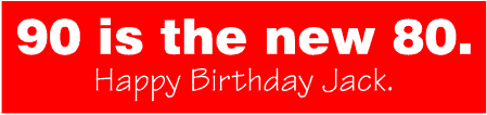 Real Age Comparative Age Birthday Banner
