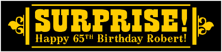 Western-Styled SURPRISE Birthday Banner