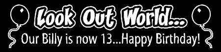 Birthday Teen Look Out World Banner