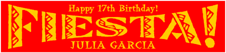 BIG Fiesta Double Arch Birthday Banner