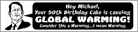 Global Warming Birthday Banner
