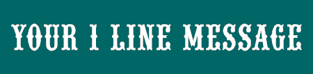 1 Line Old-Fashioned Style Banner
