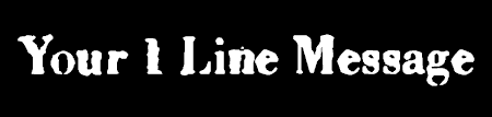 1 Line Imperfect Grunge Style Banner