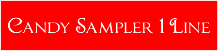 Candy Sampler 1 Line Custom Text Banner
