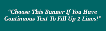 2 Lines Continuous Text Serif Italic Style 4.8 Banner