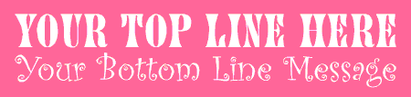 2 Lines Retro Groove Style Banner