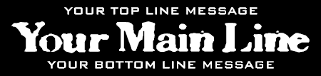 3 Lines Main Grunge Style Banner