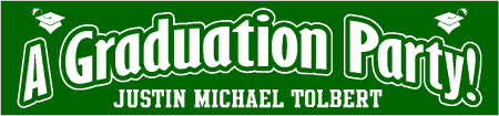 A Graduation Party Banner