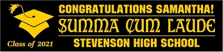 Summa Cum Laude Graduation Banner