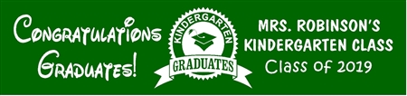 Kindergarten Graduation Banner from School 1
